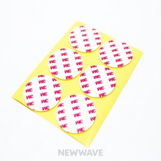 HOMEAVE 벽부착용 3M 강력 폼 양면테이프 원형 50mm 6개입 벽부착용테이프