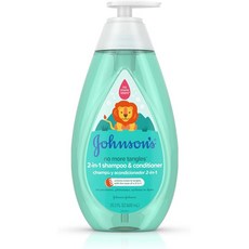 Johnson's Baby 존슨즈베이비 존슨즈 키즈 노 모어 탱글 2-in-1 디탱글링 샴푸+컨디셔너, 2개, 600ml
