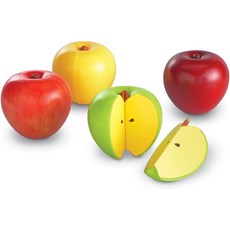 [Learning Resources] 자석 사과 모양 분수 Magnetic Apple Fractions, 1개