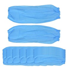 HAIMINGJUN 착용하게 안락한 50 쌍 처분할 수 있는 Oversleeves 팔 소매 비 길쌈된 직물, 20cmx40cm, 부직포, 푸른