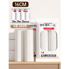 고양이털 제거기 털청소기 강력한 롤러형 헤어 브러시 의류 침대 강한 접착력, 1개, 16cm 범용 털 제거기용 종이심: 6롤 (총 360개