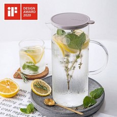 BUYDEEM北鼎冷水壺(1.2L) - 時尚耐熱玻璃冷水壺 大容量設計 輕鬆享受健康飲水, 1個