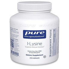 퓨어 인캡슐레이션스 L라이신 HCI 아미노산 캡슐, 단품, 1개, 270정