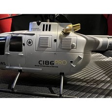 《世界通遙控模型》新品 公司貨C186 PRO 2.4G 四通單漿無副翼像真版直升機, 雙電,C-186, 1個