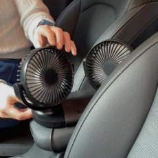 차량용 선풍기 듀얼 공기순환기 헤드레스트 차량용 서큘레이터 자동차 휴대용 냉풍기