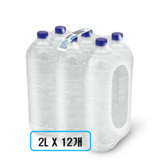 강원평창수 무라벨(유/무라벨 랜덤발송), 2L, 12개