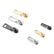 3-5호 지퍼고리 부자재 가방 수선 손잡이 헤드 kou+74182SY, 5호_골드 1p, 1개