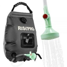 캠핑 솔라 샤워백 간이 샤워기 화분 조리개, 블랙 * 1개