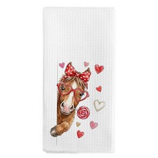 Nvucamd 재미있는 발렌타인 블랙 래브라도 리트리버 선물 주방 타월 블랙 실험실 개 애호가 선물 핸드 타월 욕실용 발렌타인 래브라도 리트리버 접시 티 타월 주방 장식용, 말