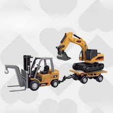 RC 포크레인 무선조종 굴삭기 미니 지게차 덤프트럭, 1개, 미니 굴착기