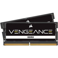 CORSAIR DDR5-5600MHz 노트북 PC용 VENGEANCE DDR5 SODIMM 32GB [16GB×2장] CMSX32GX5M2A5600C48, 1개