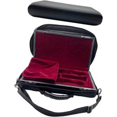 일반 오보에 가방 케이스 패딩 토트백 탈착식 스트랩 가벼운 PU 가죽 커버 일상용 업무 클라리넷 색소폰, 일반 오보에 가방 케이스 패딩 토트백 탈착식 스트랩 가