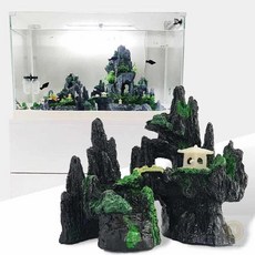 스토어-소유 물고기피규어 산 어항 장식 돌 은신처 구피 열대어 꾸미기