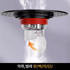 어썸아이템 악취/벌레 완벽차단 만능 하수구 트랩, 1개