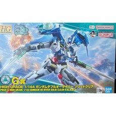 日版 HG G賞 00 OO DIVER 彩透 2023 鋼彈 一番賞 萬代 組裝模型 透明 1/144 HGBD, 1個