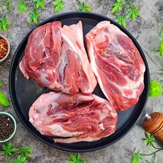 국내산 돼지고기 사태살 찌게용 수육용 뒷사태 통크기(절단없음) 500g, 1개