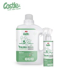 【Castle家適多】寵物環境淨化噴霧 玫瑰草 經濟補充瓶 長效分解異味, 1個, 150ml+2000ml