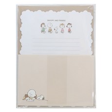 Kamio 日本製 Snoopy 信封信紙組 史努比 好友們, 1個