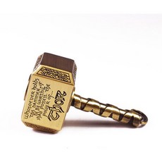 臺灣出貨 Kaeroi 索爾雷神之鎚錘錐槌陀螺 指尖靜音持久旋轉 黑科技桌麵手指小玩具 金屬EDC解舒減壓造型, 青銅Bronze（帶包裝）, 1個