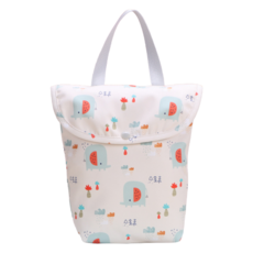 天使網購 嬰兒防水尿布袋 防潑水收納包 尿布收納 媽媽包, 手提-小象