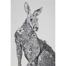 영국 직구 티타올 바리스타 티타월 분위기있는 카페 티타임 티타올 행주, 1개, 캥거루