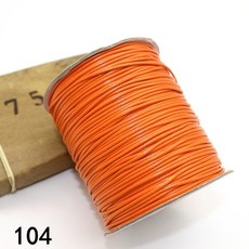 왁스끈 104 오렌지 공예용끈 매듭공예재료 키링매듭끈, 1mm*160m -2롤