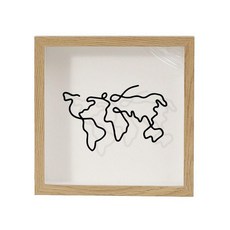 티켓보관함 액자 투명 블랙 뮤지컬 수집 기념 공연, 15 x 15cm, 1매, 우드 컬러 맵