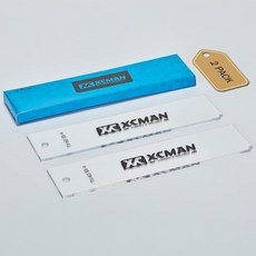 XCMAN Snowboard 스키 왁싱 플라스틱 스크레이퍼 4mm 두께(투명) - 가장자리 청소용 코너 노치 - 2팩, XCMAN Snowboard 스키 왁싱 플라스틱 스크레