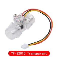 Si Tai&SH 유량 센서 홀 4/6 포인트 G1/2/3/4 물 1-30L/min 2.0MPa YF-S201 FS300A, 01 YF S201C Transparent