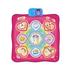 피아노 음악 게임 매트 발 패드 댄스 교육용, 여자용 음악 매트 90x90cm