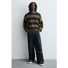 ZARA 자라 남성 스니커즈 포멀 슈즈 레더 청키 패브릭 트레이너 - 블랙 167331