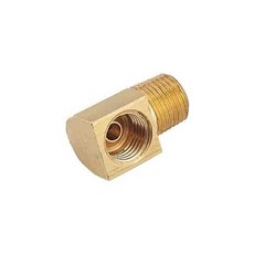 제그스 황동 90도 피팅 18인치 NPT x 38인치24 인버티드 플레어 암 316인치 브레이크 라인용 1개입, 제그스 황동 90도 피팅 18인치 NPT x 38인치2