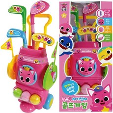 핑크퐁 골프게임 완구, 혼합색상, 1개