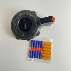 拋殼軟彈槍 AWM狙擊槍 - 安全玩具槍 生存遊戲裝備, 1個, 巴雷特專用 彈鼓+彈殼18粒+子彈20