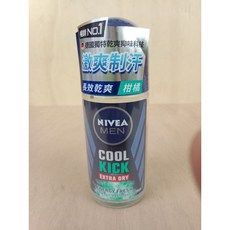 NIVEA MEN 妮維雅男士止汗劑 Cool Kick Extra Dry, 1個, 男士止汗柑橘34751效期2026/10
