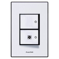 나노 아트2 블랙) 스위치 2구(환풍기), 1개