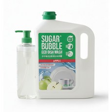 슈가버블 애플향 천연성분 주방세제 4L+940ml, 1세트