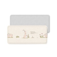 아소방 프라임 양면 디자인 주방매트, 피크닉바니