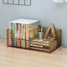 可移動帶輪落地書架 書桌旁小書架 書桌下書本收納兒童置物架, 銘黃金