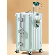 아리 USB캐리어 수하물 대용량 내구성 초대형 트롤리 여행 가방, 1개, 상세페이지 참고