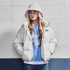 에꼴리에 후드 착탈 하이넥 푸퍼 다운점퍼 24D1152IV_OD