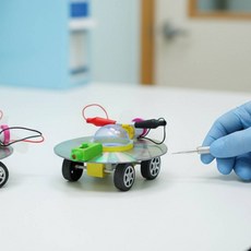 재활용 CD 풍력자동차 만들기 작용반작용 원리이해 과학실험 UFO카 (CD포함형 1인용)