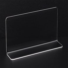 더번지 L형 투명 아크릴 칸막이 소형 엽서진열대