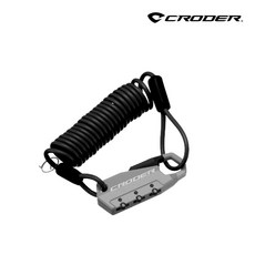 【CRODER】經典水泥灰烤漆 口袋密碼鎖 180公分繩長 單車頭盔行李箱防盜鎖, 1個