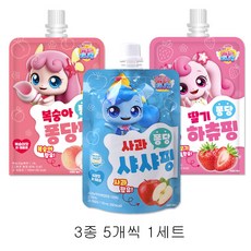 캐치티니핑 음료수 하츄핑 자두맛 사뿐핑 사과맛 초롱핑 청포도맛 3종 어린이음료수, 100ml, 1세트
