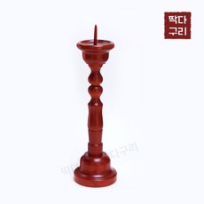 딱다구리 물푸레나무 원목제기 촛대, 1개
