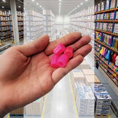 타이어 밸브캡 야광 핑크 4P 타이어밸브캡