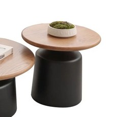 【椿嶼】奶油風公寓茶幾客廳家用小戶型簡約網紅鐵藝圓形馬提尼民宿茶幾