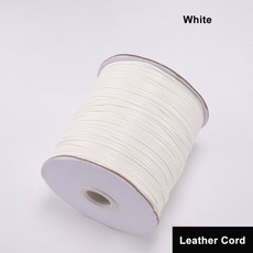 1/1.5mm 칠 로프 실 끈 왁스 코드 용품 보석 꼬임 만들기 면 10m 가죽 팔찌 구슬 2mm 마크라메 공예, 1개, 02 white