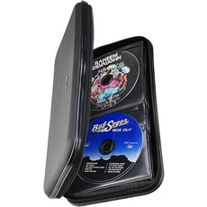 시옹예 CD DVD 케이스 72용량 헤비 듀티 지갑 자동차용 홀더 하드 쉘 튼튼한 디스크 바인더 소책자 보호용 블루레이 지갑72용량 블랙, White